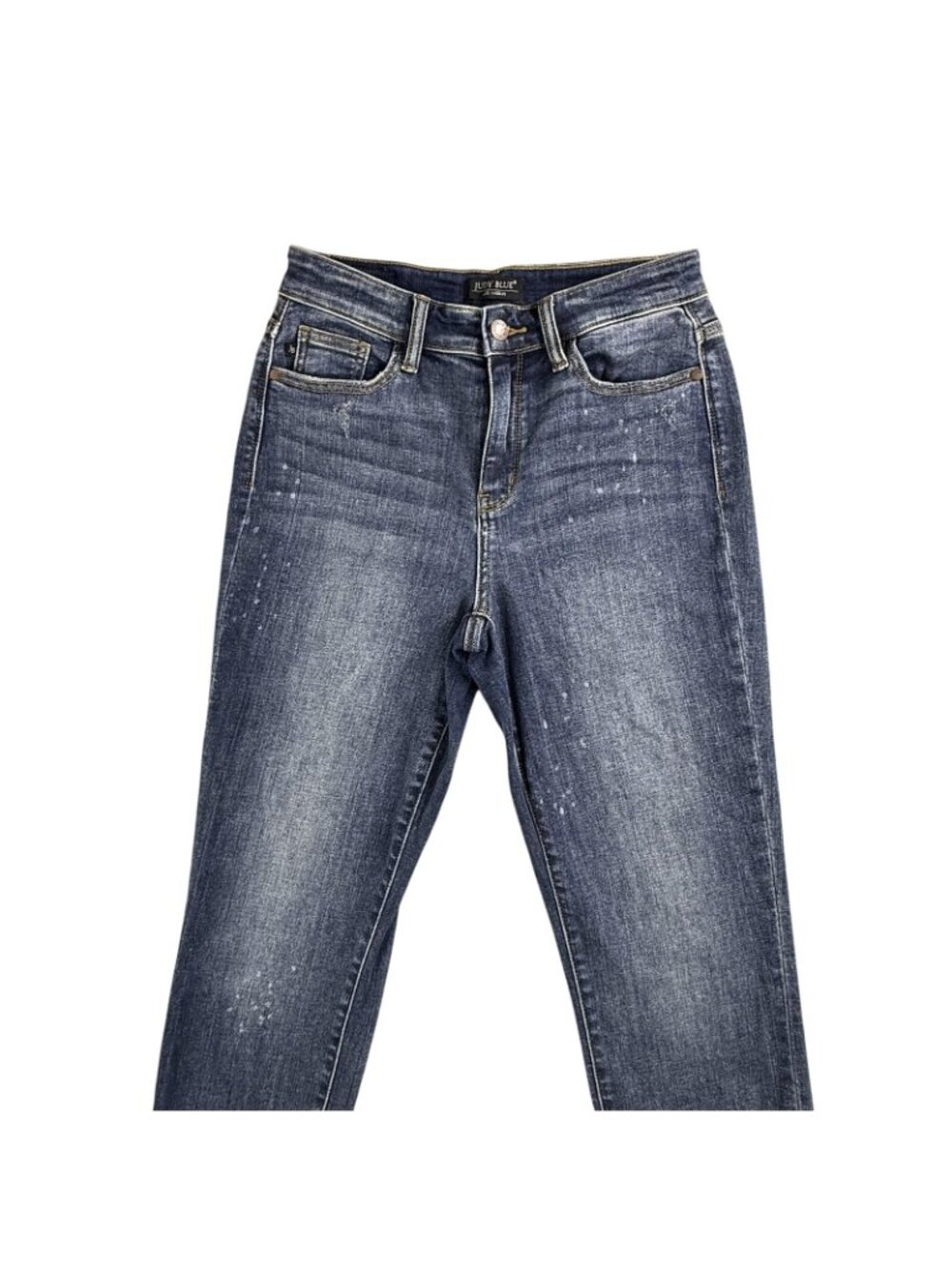 Judy Blue Jeans Womens 3/26 Blue Boyfriend Distressed Stretch Denim JB82346DK - Picture 7 of 16
